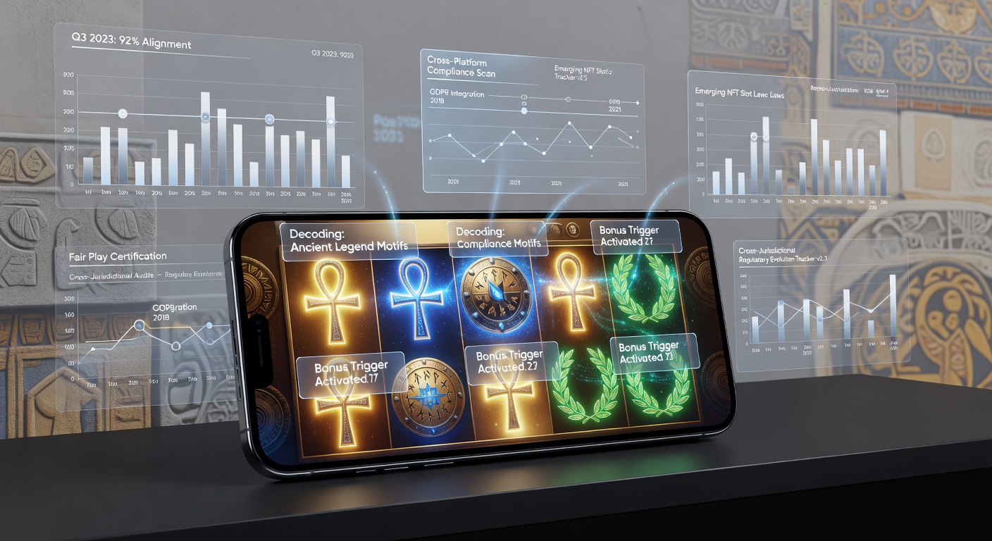 Mobile slot interface displaying ancient legend motifs in bonus trigger symbols