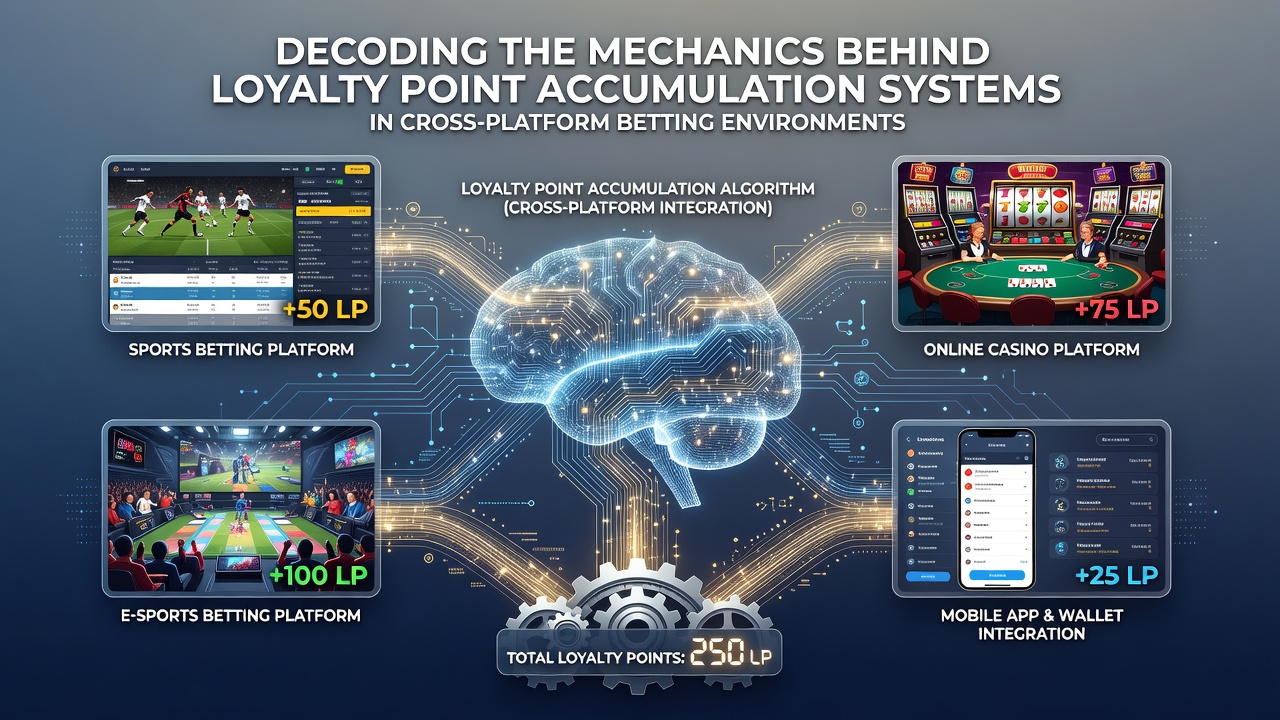 Cross-platform betting interface showing loyalty point tracking across mobile and desktop devices