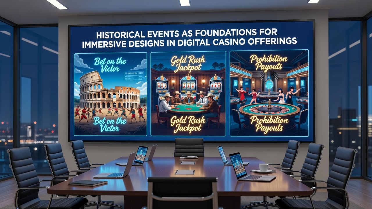 Immersive slot environment drawing on 19th-century industrial and political events for reel design and atmosphere