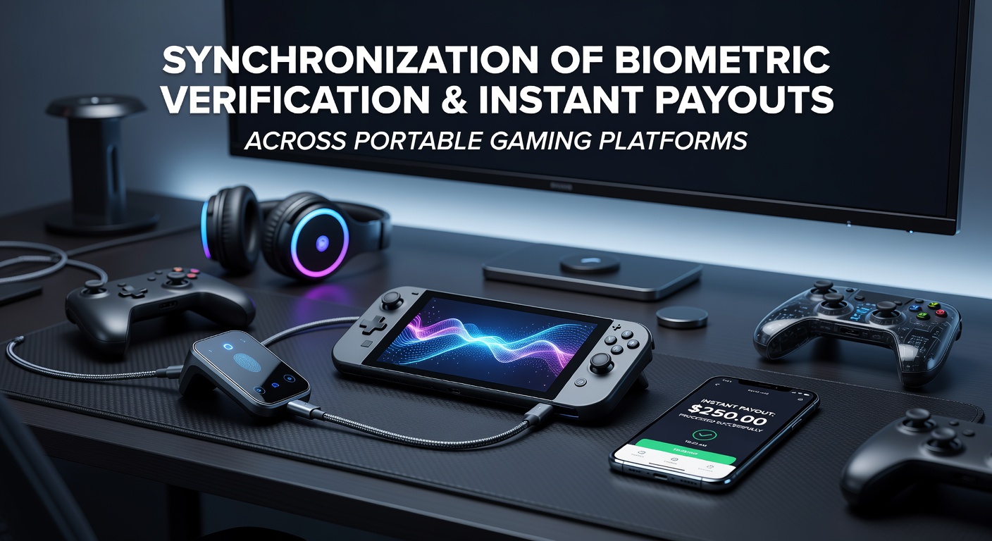 Biometric verification interface on a mobile gaming app showing fingerprint and facial recognition options alongside payout processing indicators
