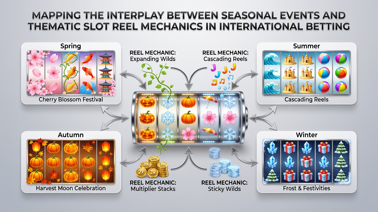 Close-up of thematic slot reels showing seasonal bonus features and multiplier indicators in a betting application interface